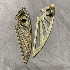 VINTAGE DECO WING EARRINGS